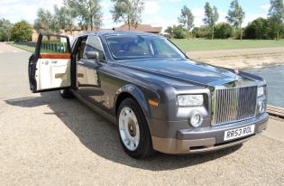 rolls royce phantom wedding car hire peterborough